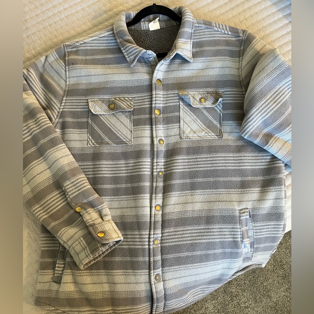 Voyager Gray Sherpa-Lined Jacket
